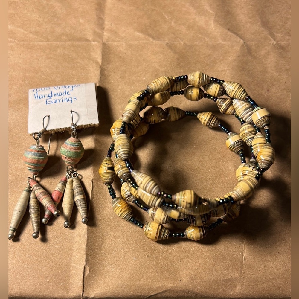 Ten Thousand Villages Paper Beads Jewelry